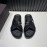 Valentino Black Cowhide Webbing Cross Slippers For Men
