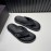 Valentino Cowhide Webbing Flip Flops For Men Black