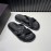 Valentino Cowhide Webbing Cross Slippers For Men Black