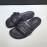 Valentino Black Cowhide Ribbon Slippers For Men