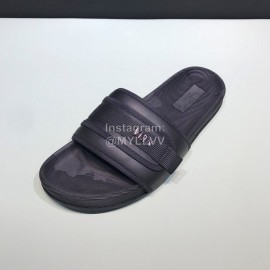 Valentino Black Cowhide Ribbon Slippers For Men