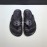 Valentino Black Cowhide Ribbon Flip Flops For Men