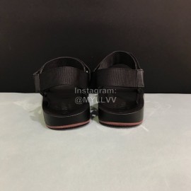 Valentino Black Canvas Cowhide Ribbon Scandals For Men 