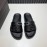 Valentino Calf Leather Rivet Slippers For Men Black