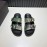 Valentino Camouflage Pattern Cowhide Slippers For Men Green