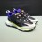 Valentino Color Matching Leather Thick Soled Sneakers For Men Black