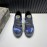 Valentino Camouflage Mesh Rubber Rivet Sneakers For Men Blue