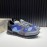 Valentino Camouflage Mesh Rubber Rivet Sneakers For Men Blue