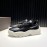 Valentino Black Leather Thick Soled Sneakers For Men And Women 