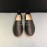 Valentino Black Calf Leather Hemp Rope Sole Loafers For Men
