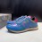 Valentino Classic Leather Casual Sneakers For Men Blue