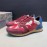 Valentino Classic Leather Casual Sneakers For Men Red