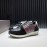 Valentino Calf Leather Thick Soled Sneakers For Men Black
