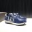 Valentino Calf Leather Thick Soled Sneakers For Men Blue
