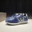 Valentino Calf Leather Thick Soled Sneakers For Men Blue