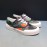 Valentino Cowhide Canvas Casual Sneakers For Men Green