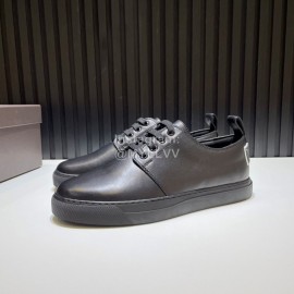 Valentino Black Cowhide Lace Up Sneakers For Men 