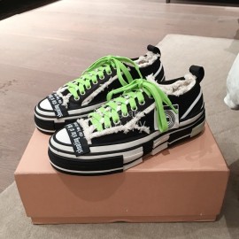 Xvessel Spring Summer Fashion Thick Soled Canvas Shoes For Men And Women Black