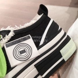 Xvessel Spring Summer Fashion Thick Soled Canvas Shoes For Men And Women Black