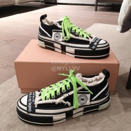 Xvessel Spring Summer Fashion Thick Soled Canvas Shoes For Men And Women Black