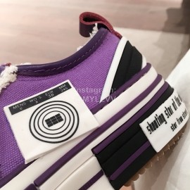 Xvessel Spring Summer Fashion Thick Soled Canvas Shoes For Men And Women Purple