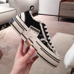 Xvessel Spring Summer Fashion Thick Soled Canvas Shoes Black For Men And Women