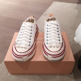 Xvessel Spring Summer Fashion Thick Soled Canvas Shoes White For Men And Women