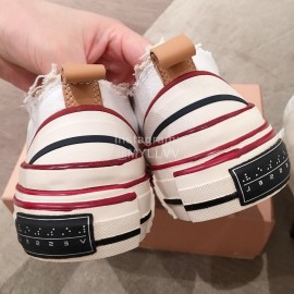 Xvessel Spring Summer Fashion Thick Soled Canvas Shoes White For Men And Women