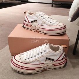 Xvessel Spring Summer Fashion Thick Soled Canvas Shoes White For Men And Women