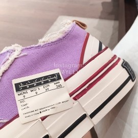 Xvessel Spring Summer Fashion Thick Soled Canvas Shoes Purple For Men And Women