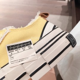 Xvessel Spring Summer Fashion Thick Soled Canvas Shoes For Men And Women Yellow