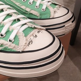 Xvessel Spring Summer Fashion Thick Soled Canvas Shoes For Men And Women Green