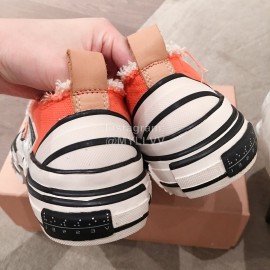 Xvessel Spring Summer Fashion Thick Soled Canvas Shoes For Men And Women Orange