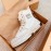 Xvessel Spring Summer New Thick Soled High Top Canvas Shoes For Men And Women White