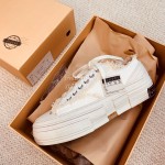 Xvessel Spring Summer New Thick Soled White Canvas Shoes For Men And Women 