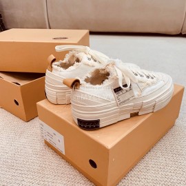 Xvessel Spring Summer New Thick Soled White Canvas Shoes For Men And Women 