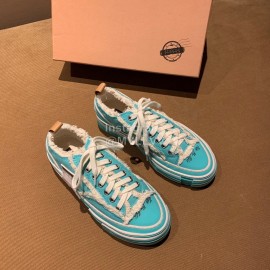 Xvessel Fashion Thick Soled Canvas Shoes For Men And Women Blue