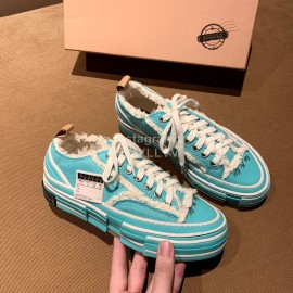 Xvessel Fashion Thick Soled Canvas Shoes For Men And Women Blue