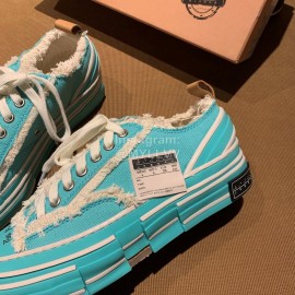 Xvessel Fashion Thick Soled Canvas Shoes For Men And Women Blue