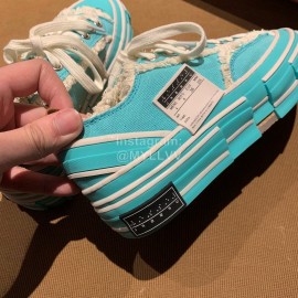 Xvessel Fashion Thick Soled Canvas Shoes For Men And Women Blue