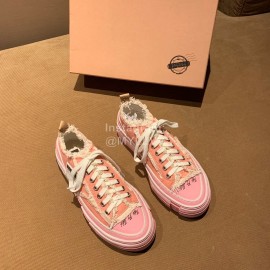 Xvessel Fashion Thick Soled Canvas Shoes For Men And Women Pink