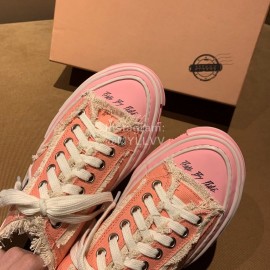 Xvessel Fashion Thick Soled Canvas Shoes For Men And Women Pink