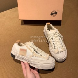 Xvessel Fashion Thick Soled Canvas Shoes For Men And Women White