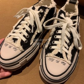 Xvessel Fashion Thick Soled Canvas Shoes For Men And Women Black