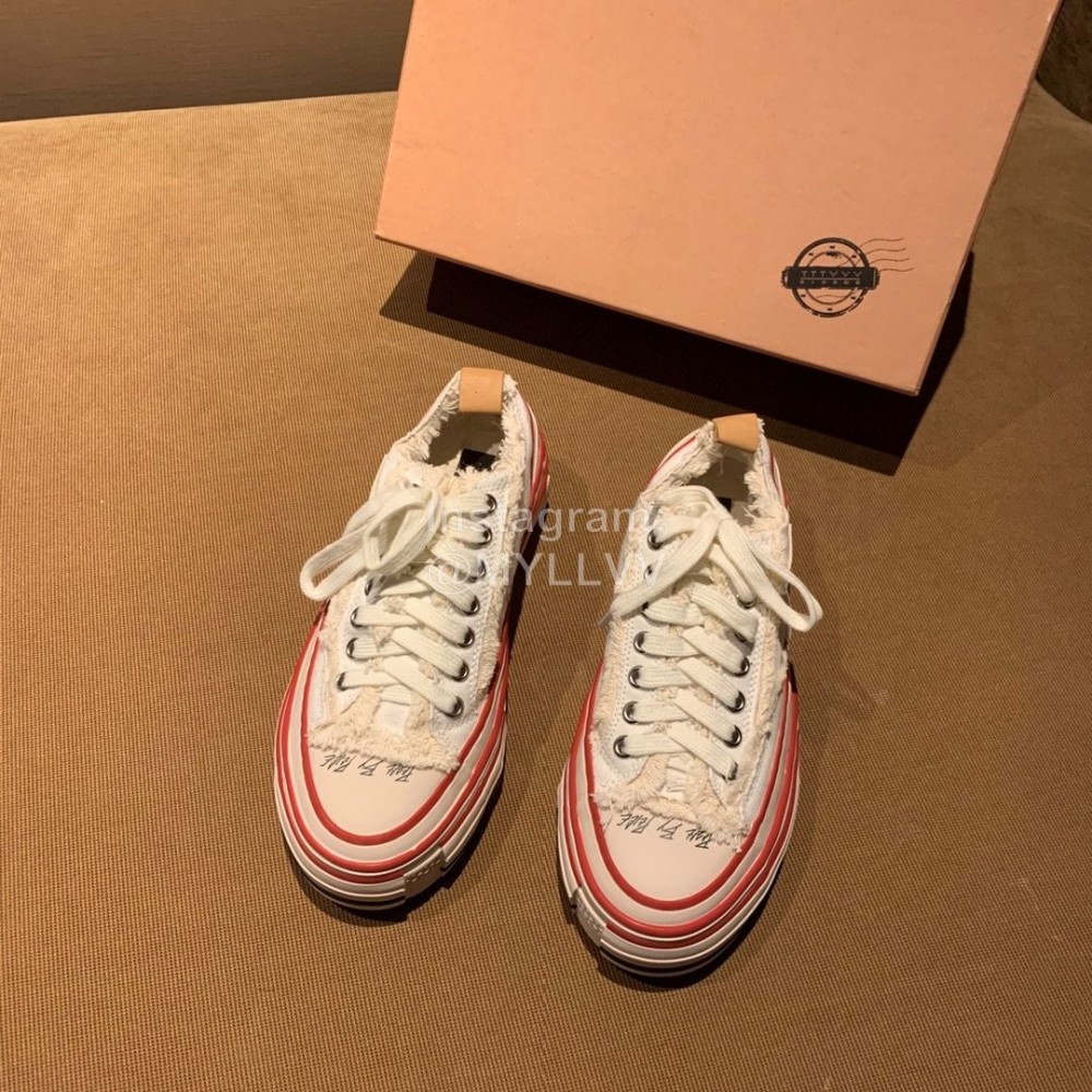 Xvessel Fashion Thick Soled Canvas Shoes For Men And Women Beige