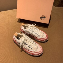 Xvessel Fashion Thick Soled Canvas Shoes For Men And Women Beige