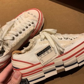 Xvessel Fashion Thick Soled Canvas Shoes For Men And Women Beige