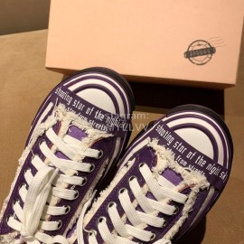 Xvessel Fashion Thick Soled Canvas Shoes For Men And Women Purple