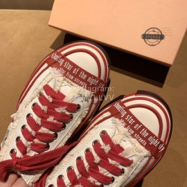 Xvessel Fashion Thick Soled Canvas Shoes For Men And Women Red