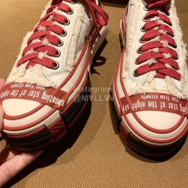 Xvessel Fashion Thick Soled Canvas Shoes For Men And Women Red